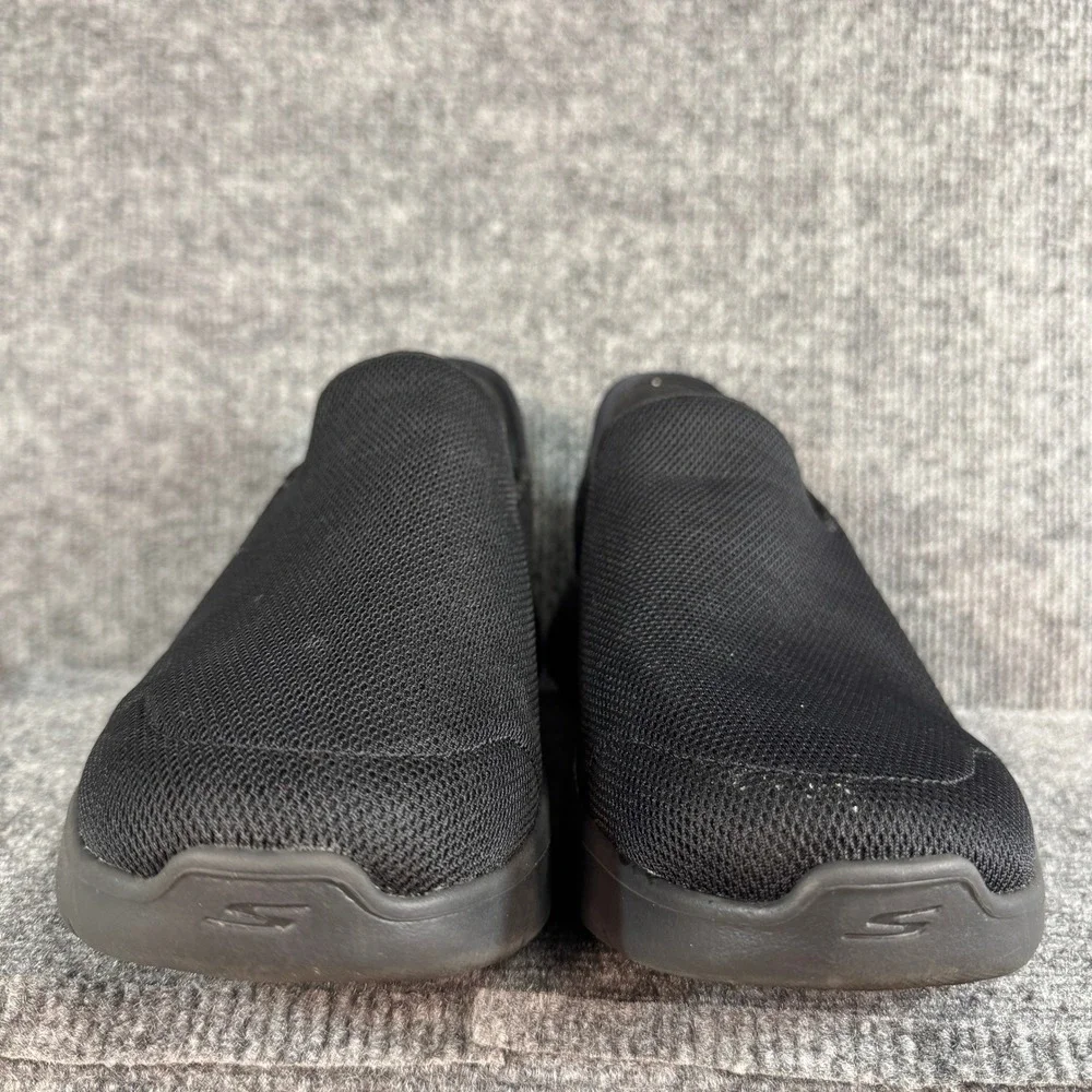 Skechers Slip-ins GO WALK Black Mesh Wide Fit Walking Shoes 216491W BKGY Sz 9